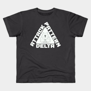 Attack Pattern Delta - white Kids T-Shirt